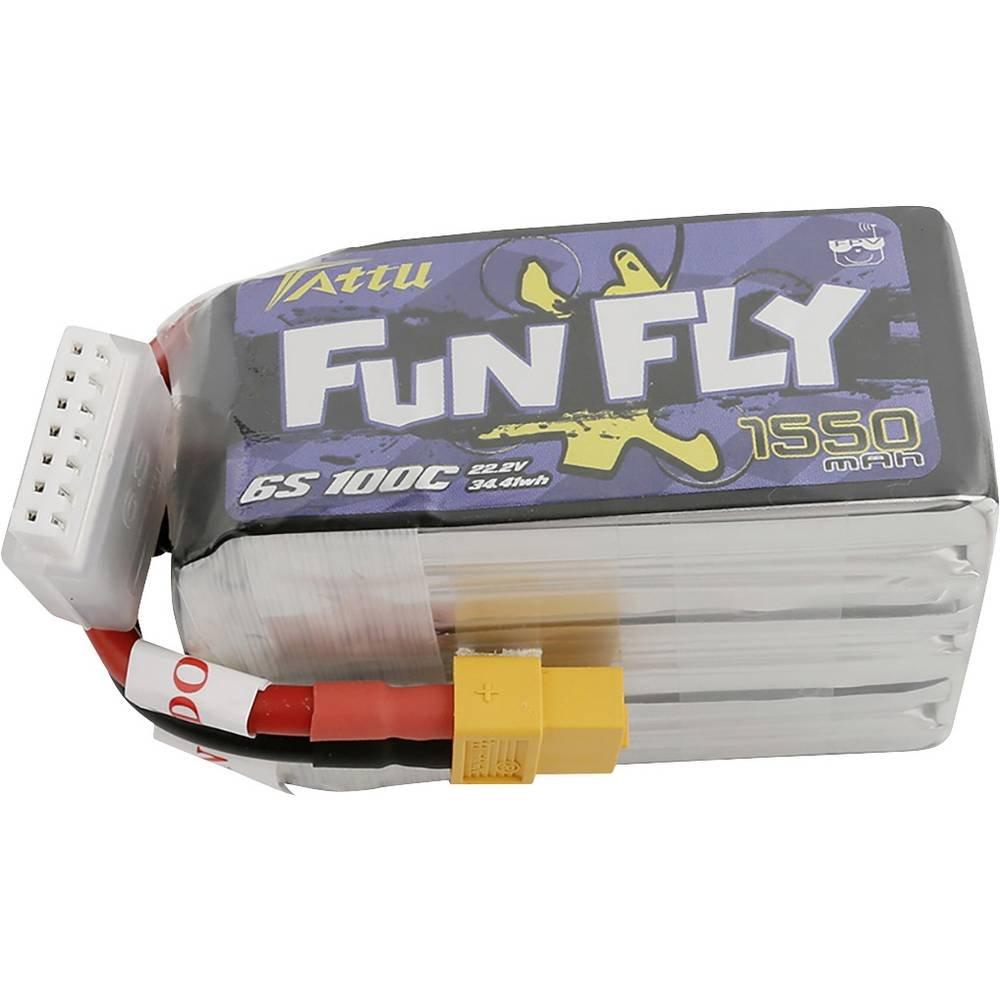 Image of Funfly Series 1550mAh 22.2V 100C 6S1P Lipo Battery Pack with XT60 plug