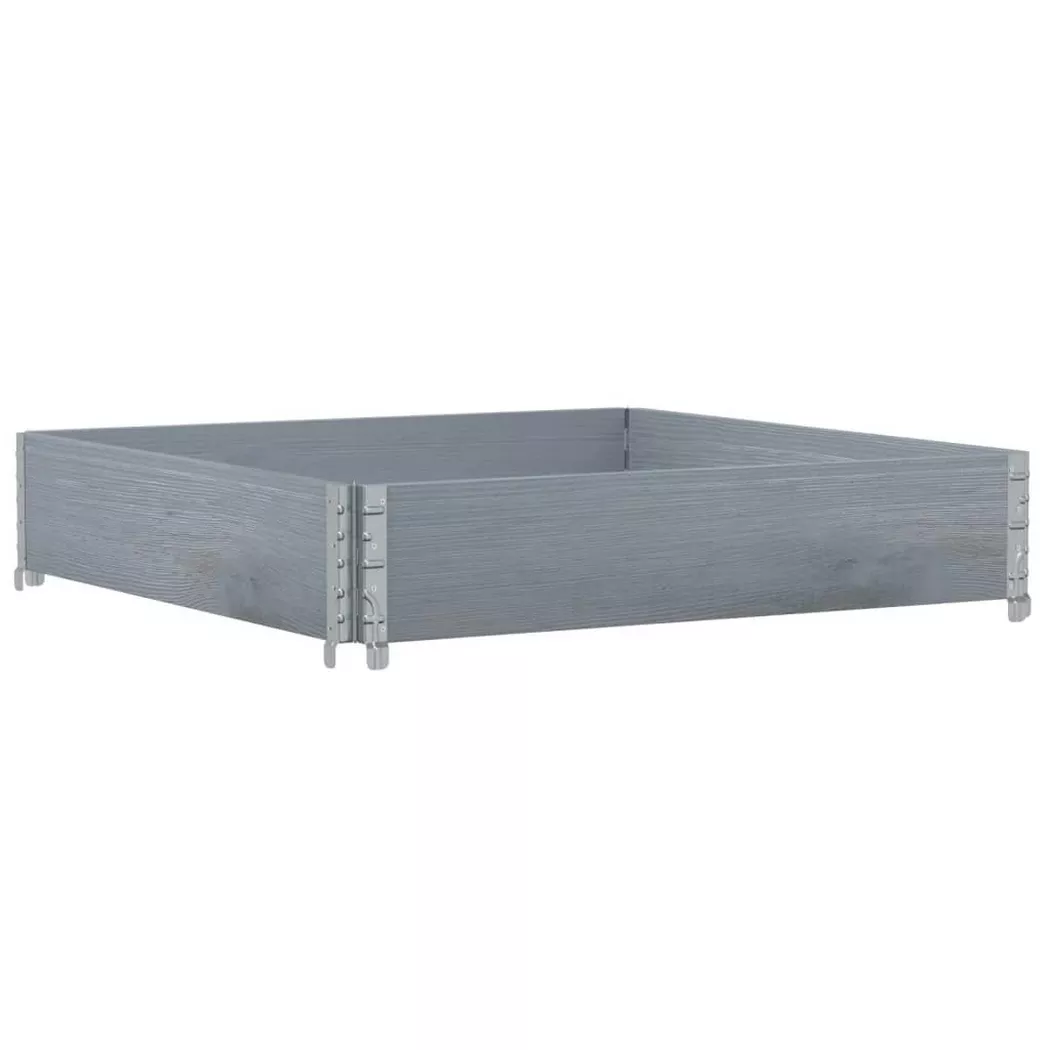 VidaXL - Jardinière bois de pin, One Size, Gris