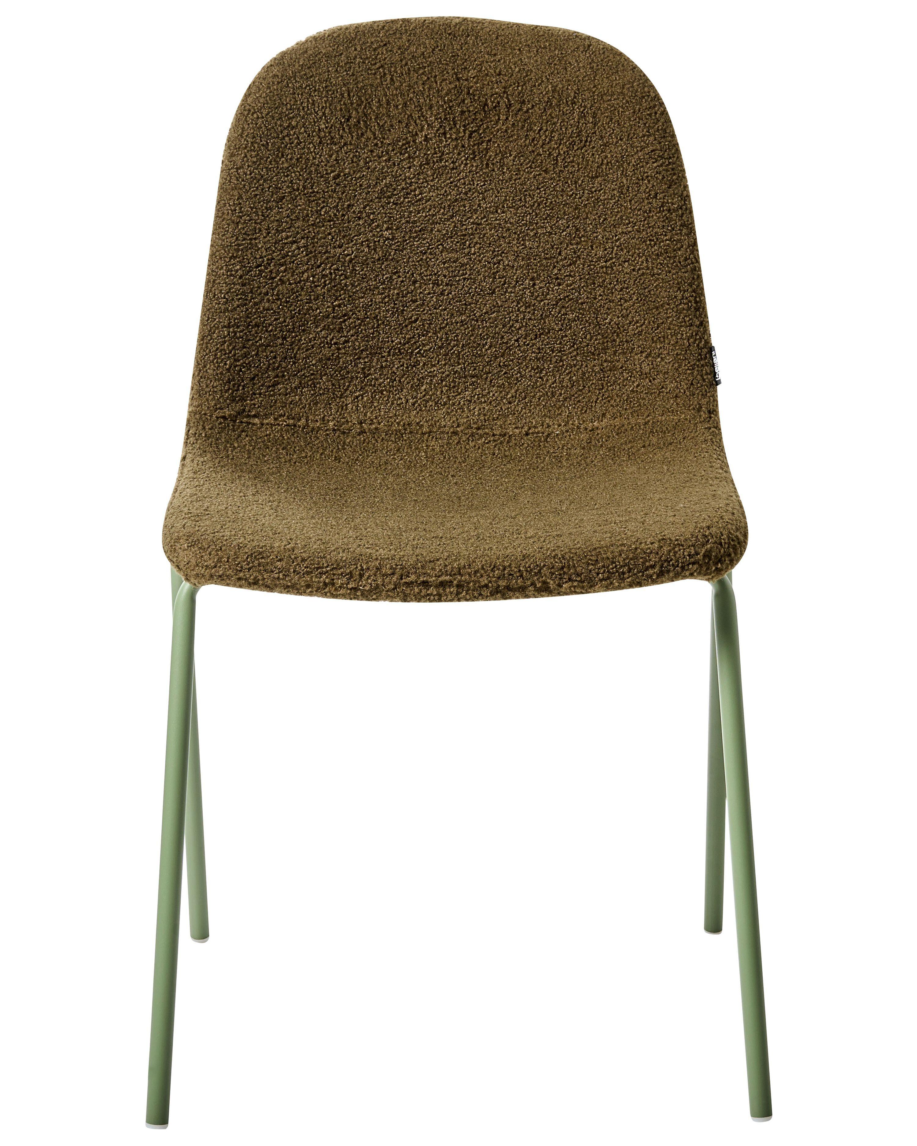 Beliani Set di 2 sedie da conferenza en Bouclé Moderno LOMA  