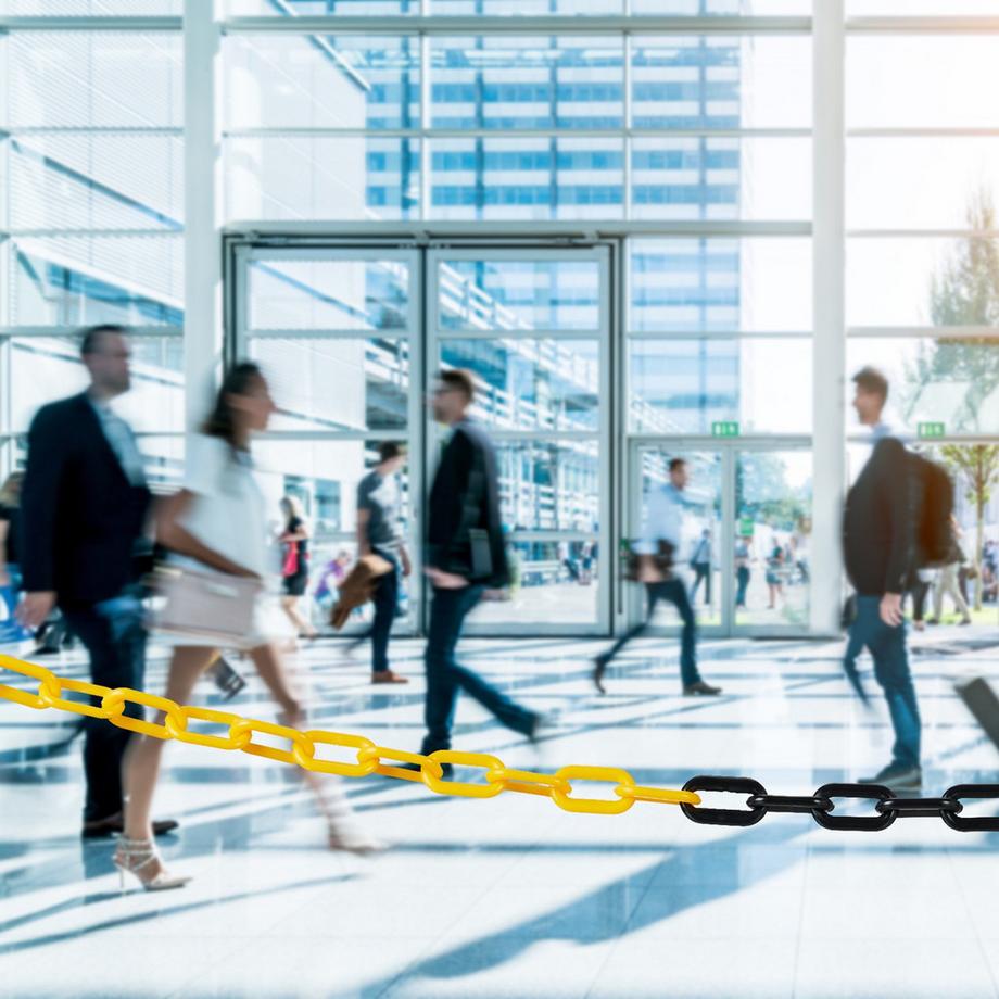 Northix Catena di barriera in nero e giallo  