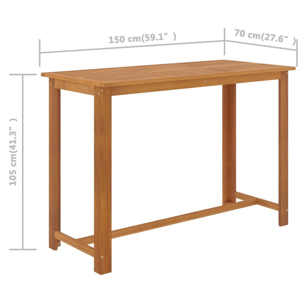 VidaXL angolo bar Legno di acacia  