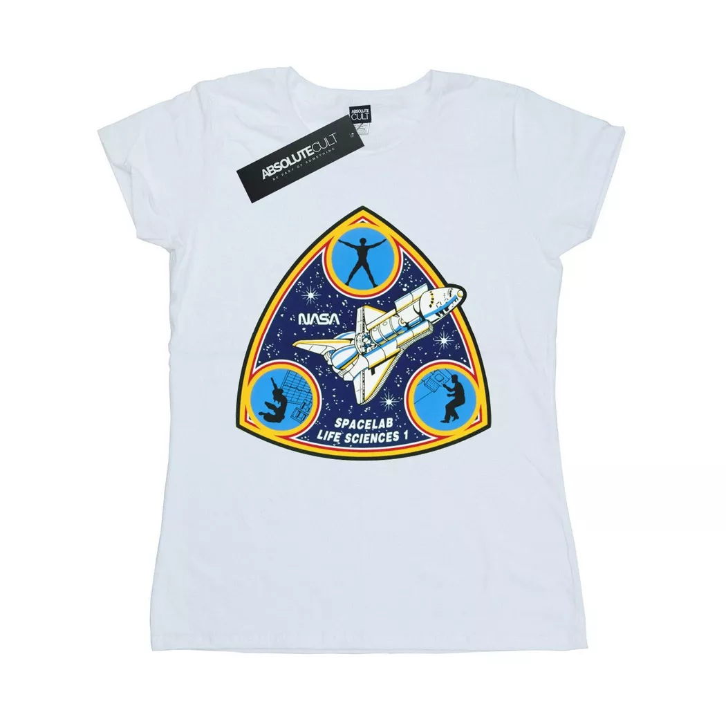 Nasa - Spacelab Life Science TShirt, für Damen, Weiss, Größe L