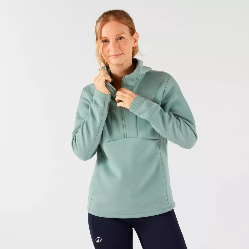 KUIKMA - Sweatshirt Tennis mit Reissverschluss und Kapuze, für Damen, Multicolor, Größe XS