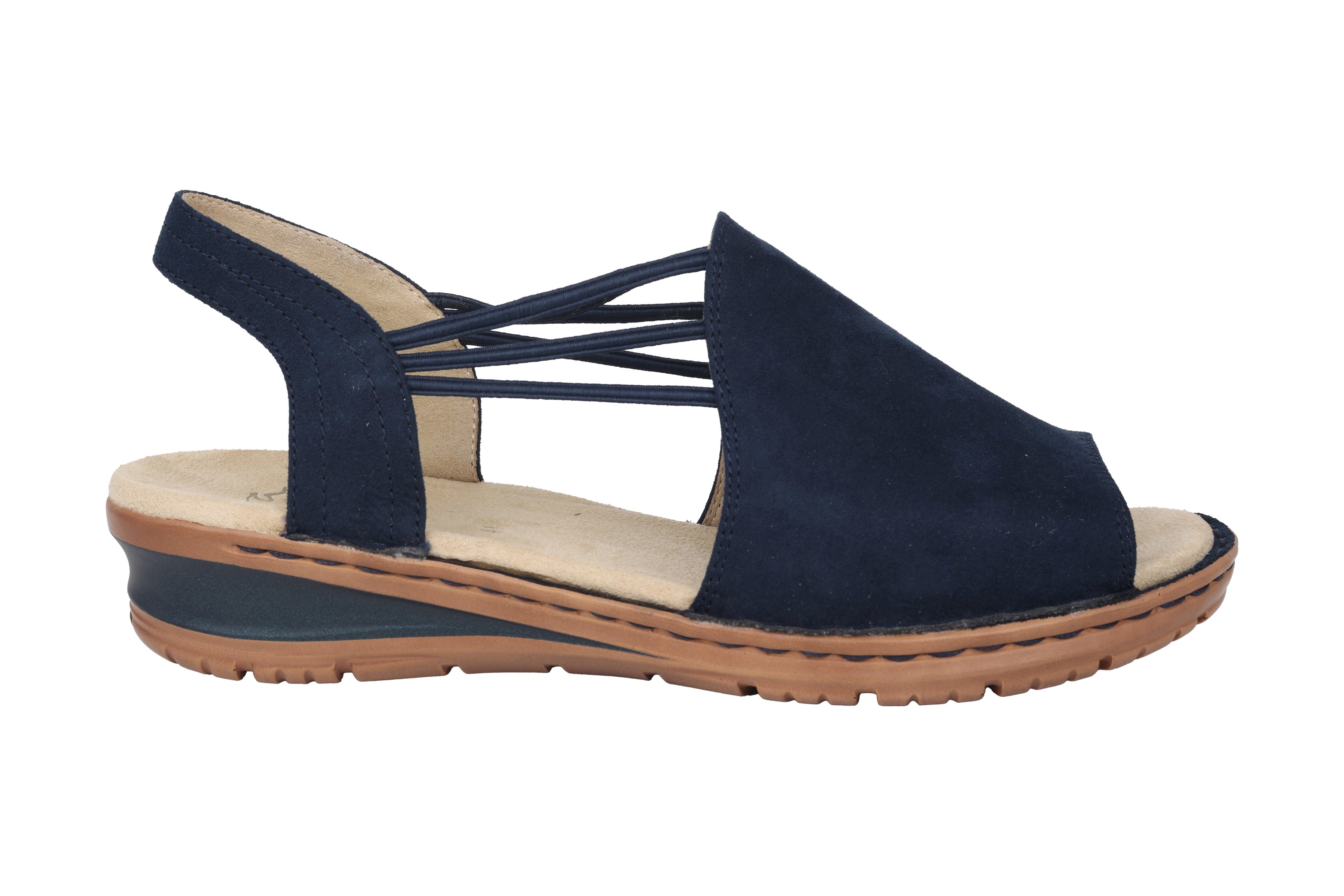 Image of 12-27241-77 - Wildleder Sandale Damen Blau 41