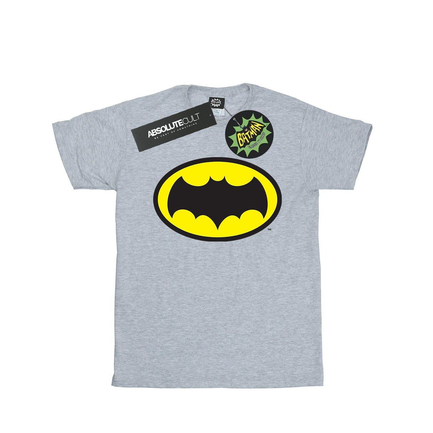 Image of Batman Tv Series Logo Tshirt Damen Grau S