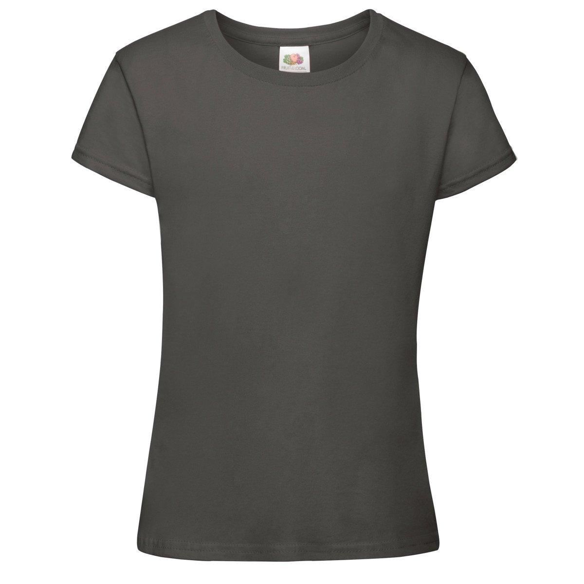 Image of Sofspun Tshirt, Kurzarm, Rundhalsausschnitt Mädchen Taubengrau 104