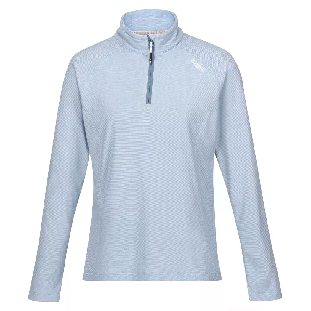 Regatta - Great Outdoors FleeceTop Montes mit 14Reißverschluss, für Damen, Blau Bunt, Größe 42