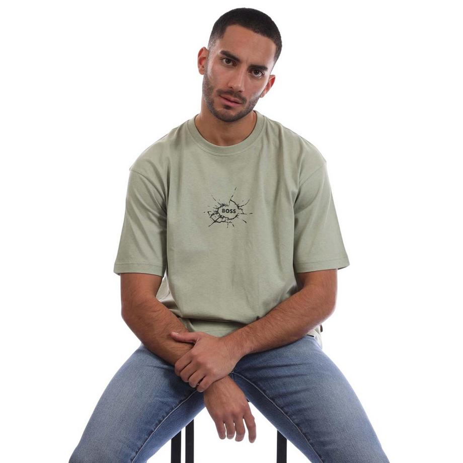 BOSS T-Shirt Girocollo con Stampa Grafica  