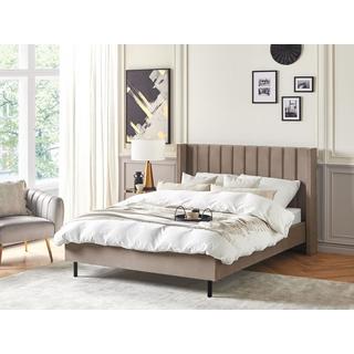 Beliani Bett mit Lattenrost aus Samtstoff Modern VILLETTE  