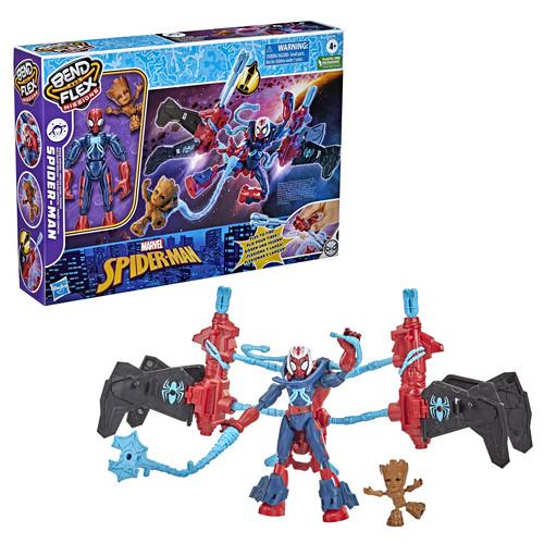 Image of Spiderman Bend & Flex Spiderman Space Mission Jet Multicolor