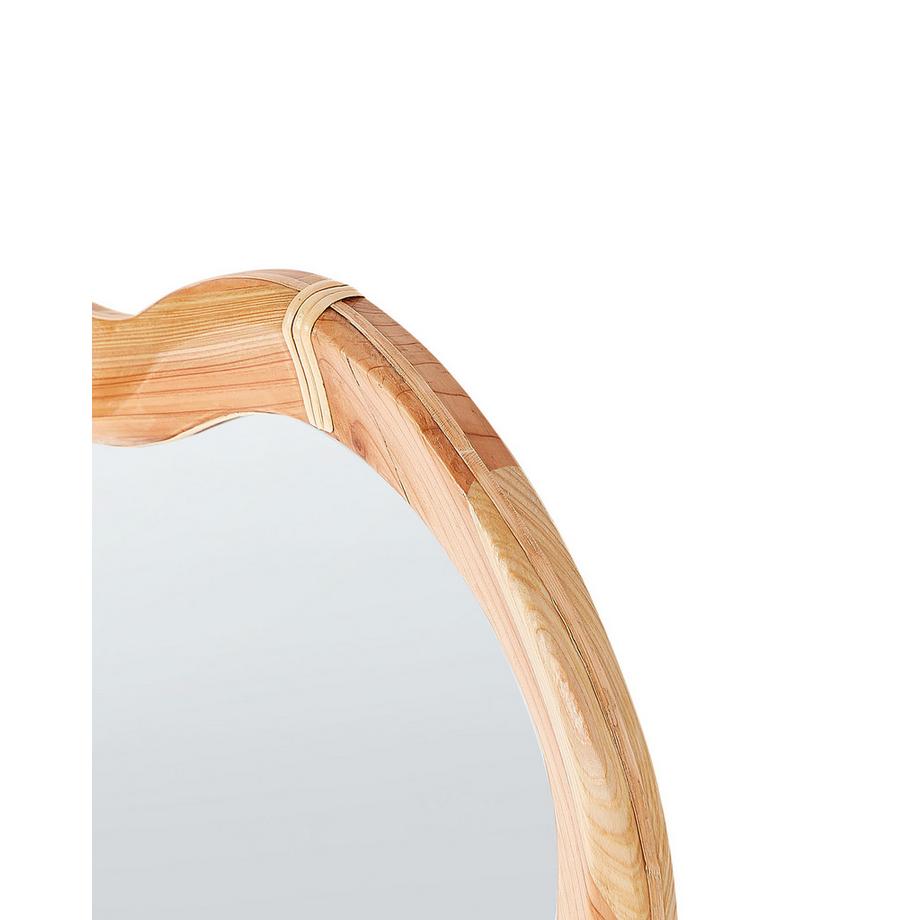 Beliani Miroir en Bois de sapin Rétro DREVANT  