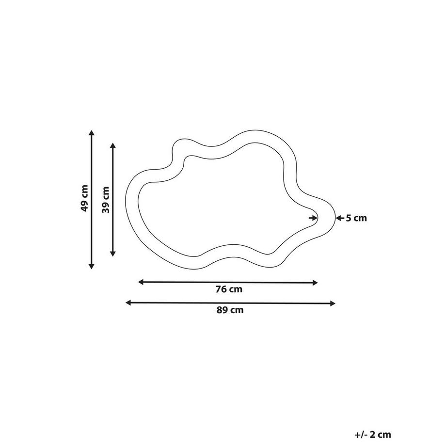 Beliani Miroir en Bois de sapin Rétro DREVANT  