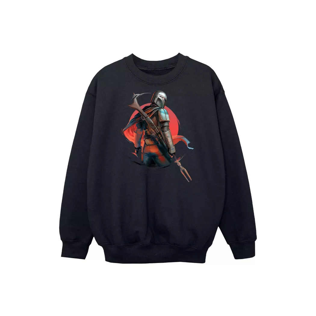 STAR WARS - The Mandalorian Blaster Rifles Sweatshirt, 140/146, Schwarz