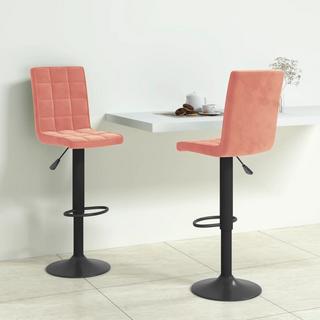 VidaXL Tabouret de bar velours  