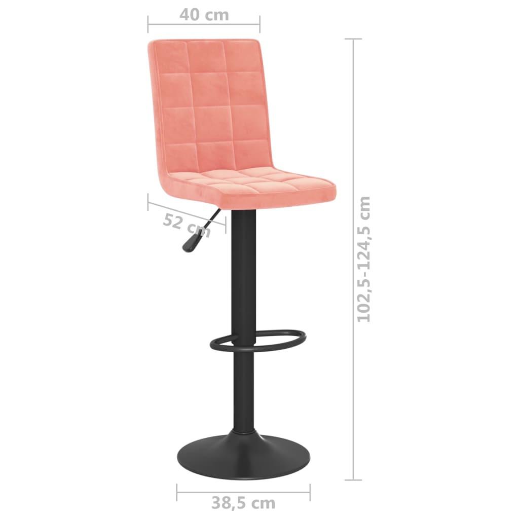 VidaXL Tabouret de bar velours  