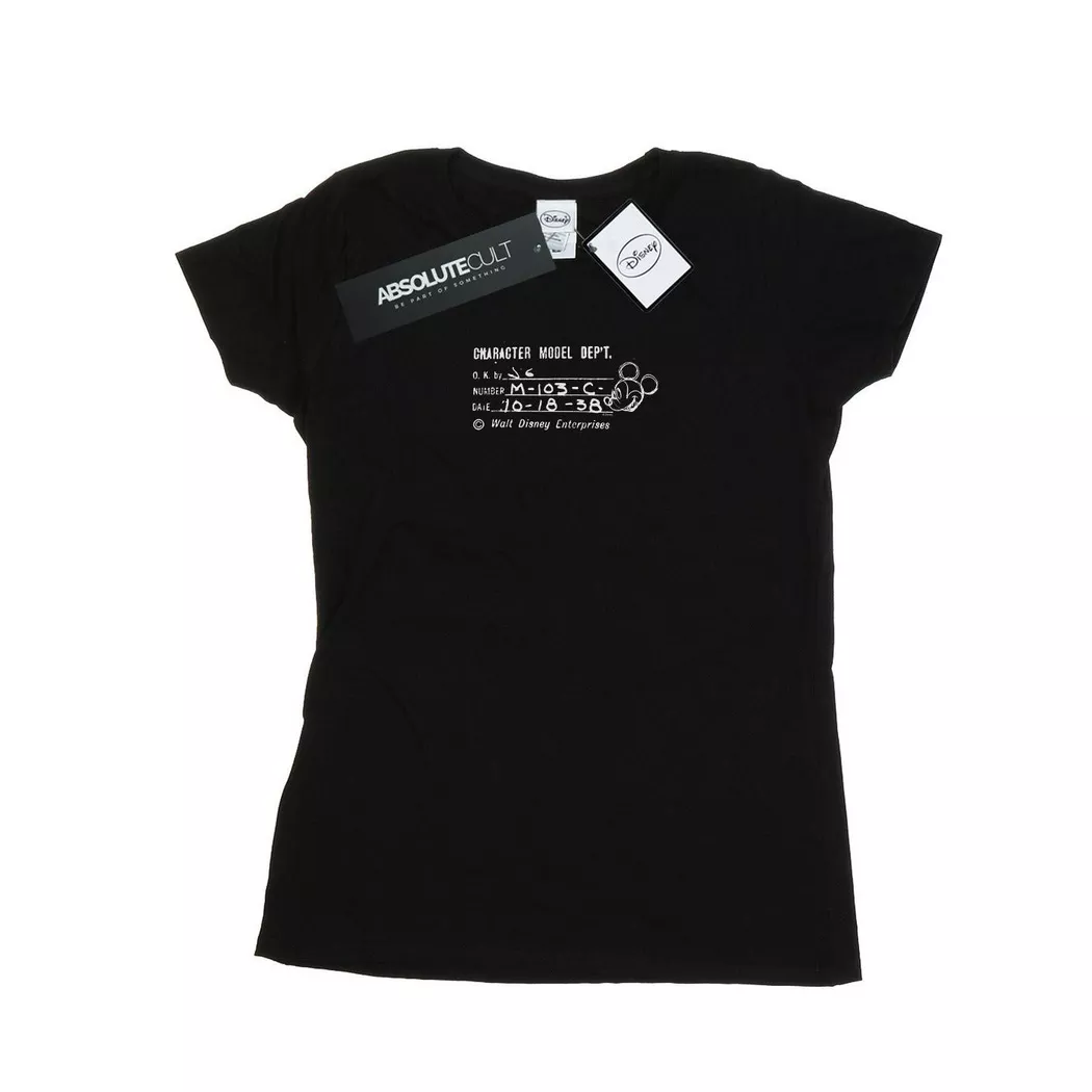 Disney - Character Model Dept. TShirt, für Damen, Schwarz, Größe S