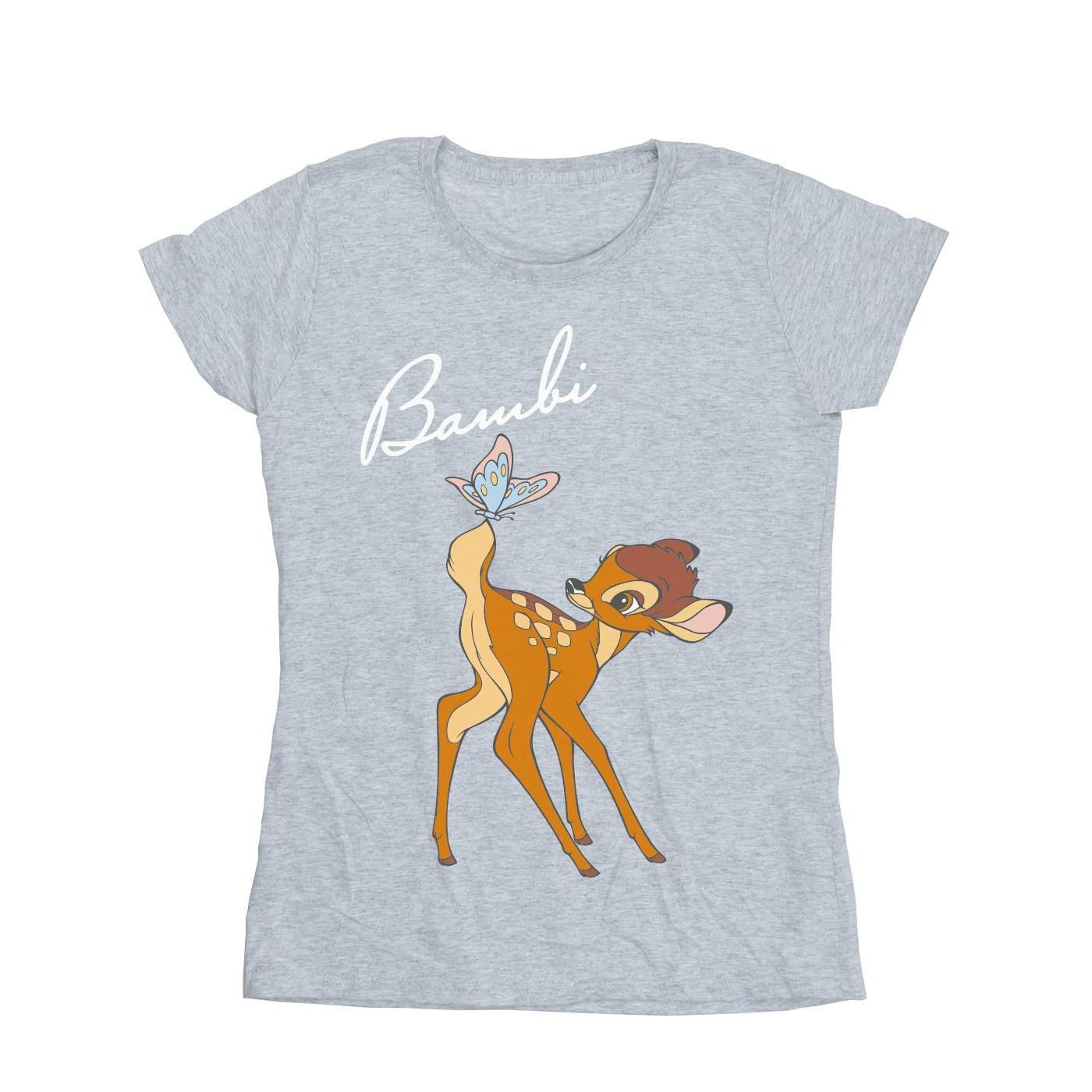 Image of Bambi Butterfly Tail Tshirt Damen Grau M