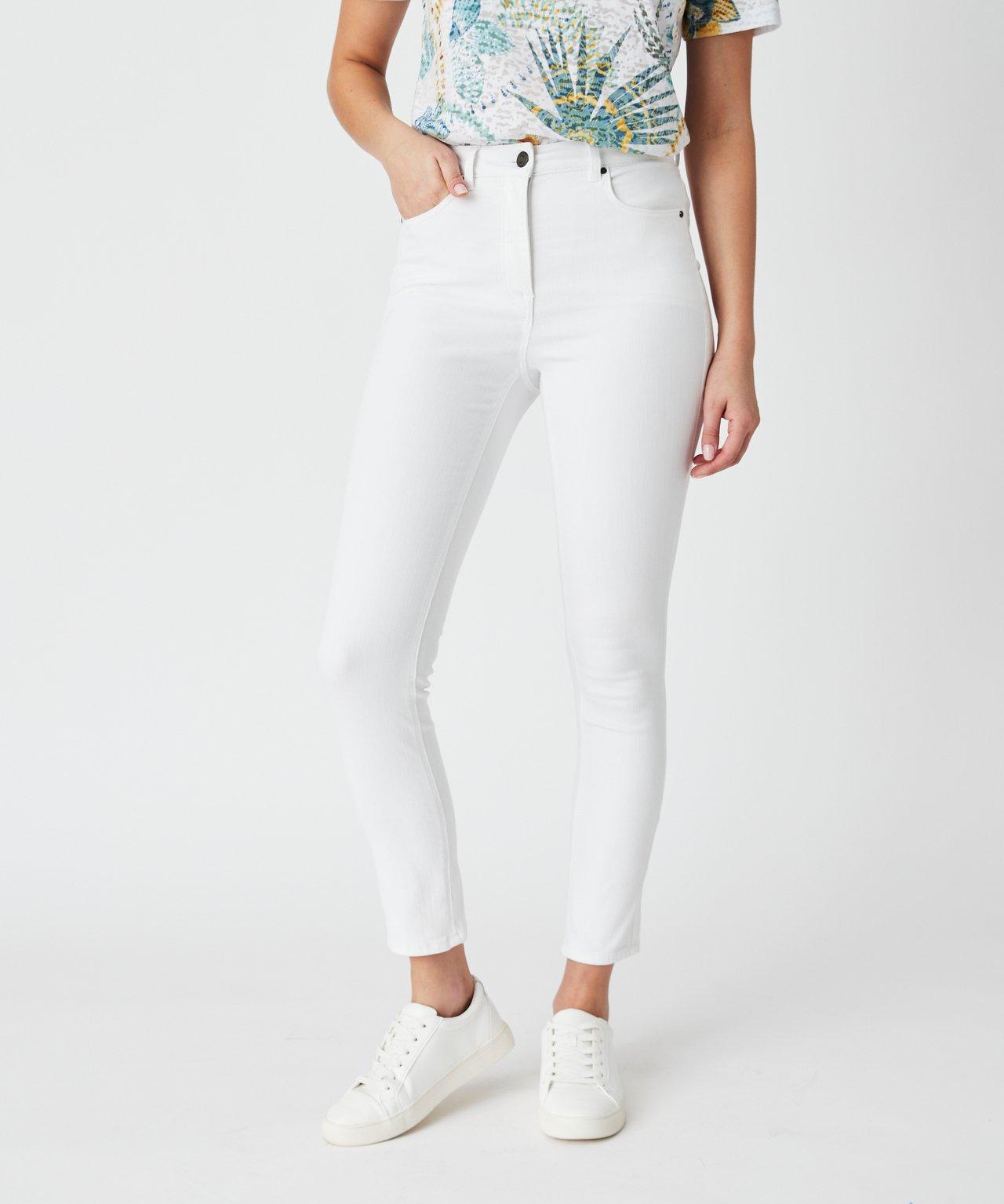 Image of 7/8-slim-jeans, Perfect Fit By . Damen Weiss 54