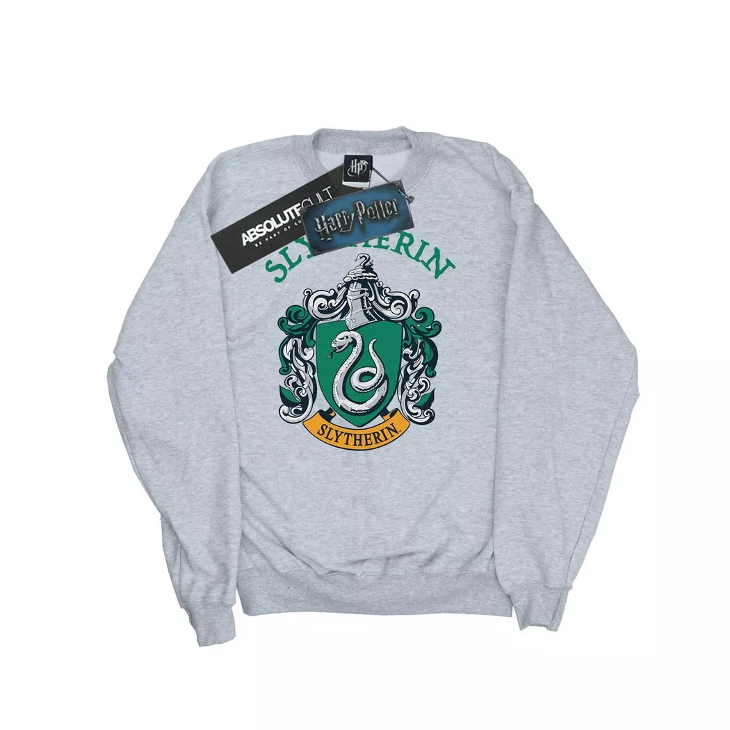 HARRY-POTTER - Slytherin Sweatshirt, für Herren, Grau, Größe S