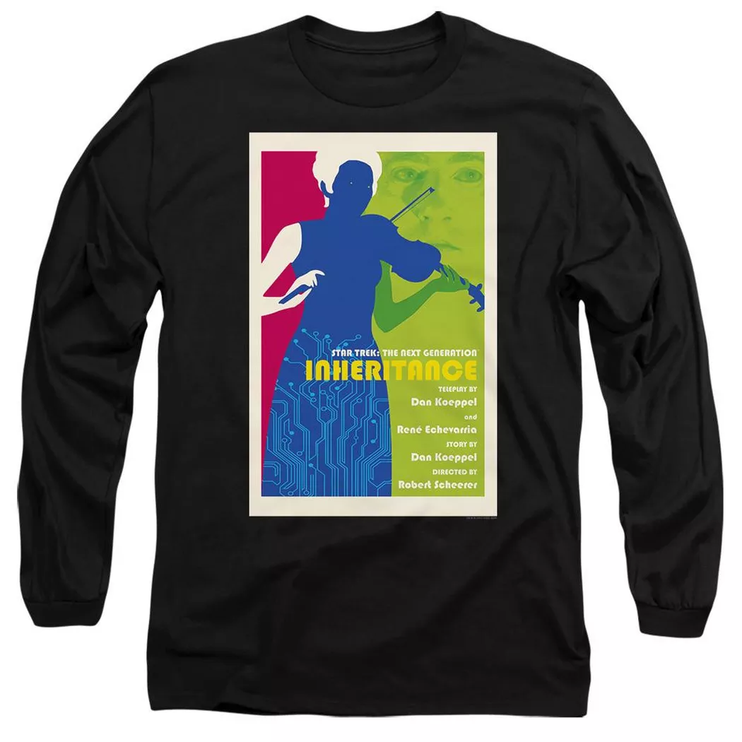 Star Trek - The Next Generation Season 7 Episode 10 TShirt, für Damen, Schwarz, Größe L