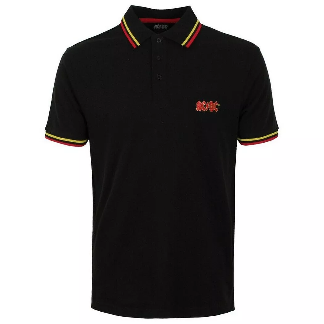 AC/DC - ACDC Classic Poloshirt, für Damen, Schwarz, Größe L