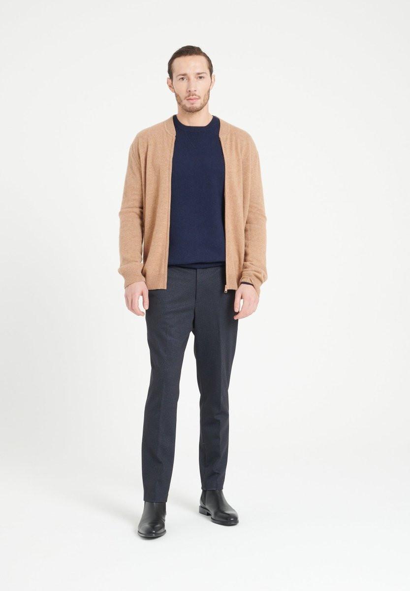 Studio Cashmere8  LUKE 10 Cardigan col bomber - 100% cachemire 