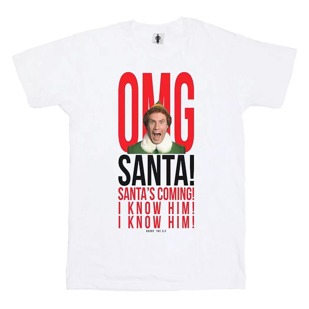 Elf - OMG I Know Him TShirt, für Damen, Weiss, Größe S