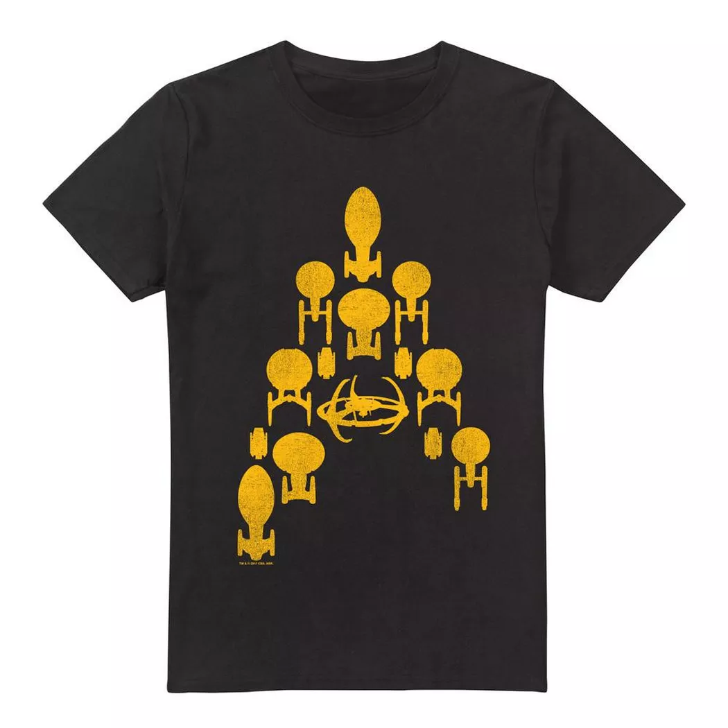 Star Trek - Ship Delta TShirt, für Herren, Schwarz, Größe XL