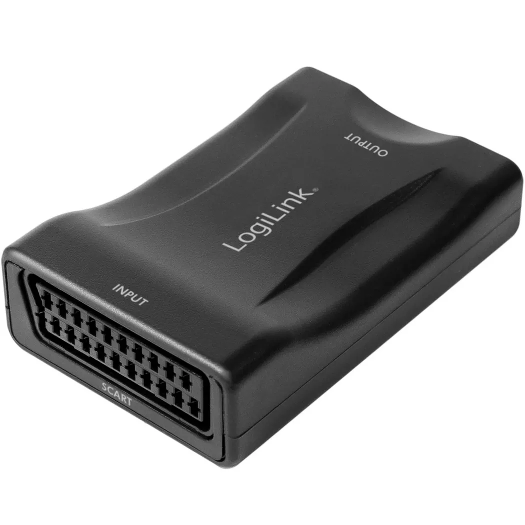 LogiLink - Scart -> HDMI-Konverter 1080p, 4.5X4.5X1.5CM