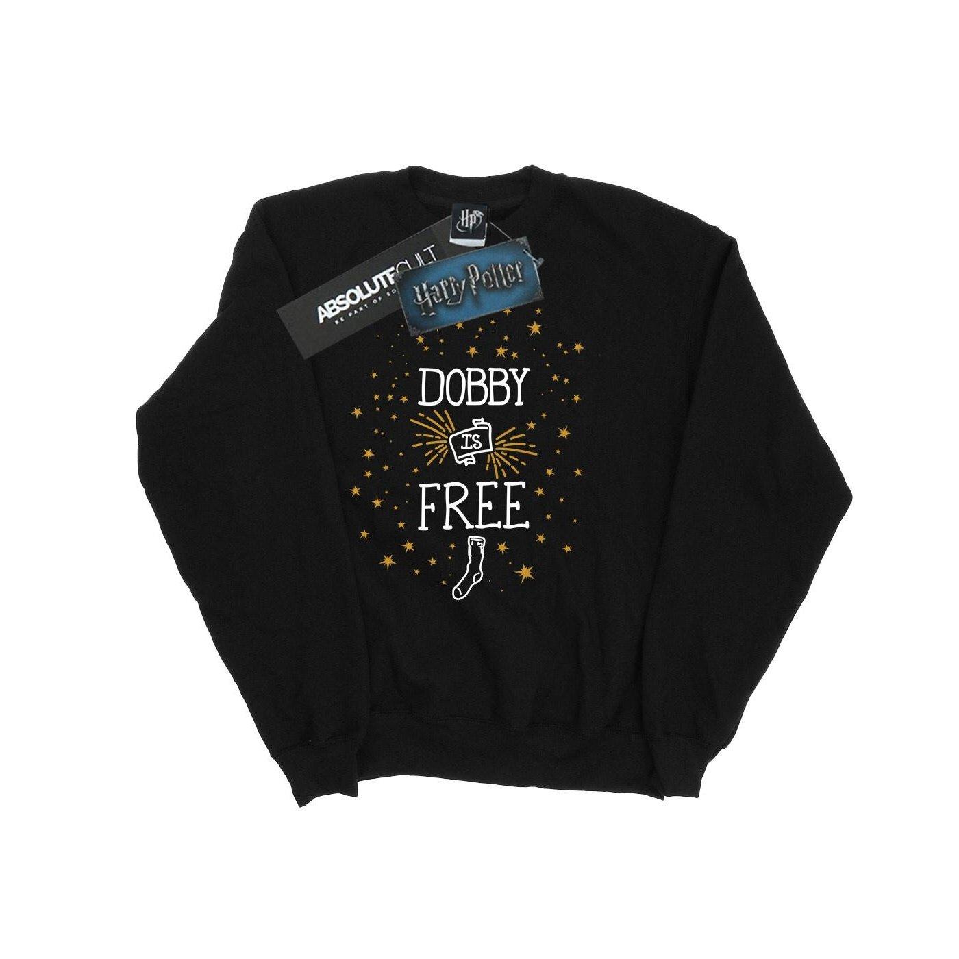 Image of Dobby Is Free Sweatshirt Unisex Schwarz 152-158