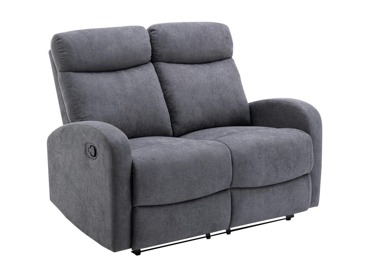 Image of Relaxsofa 2-Sitzer - Stoff - Grau - EVELYN Relaxsofa 2-Sitzer - Stoff - Grau - EVELYN