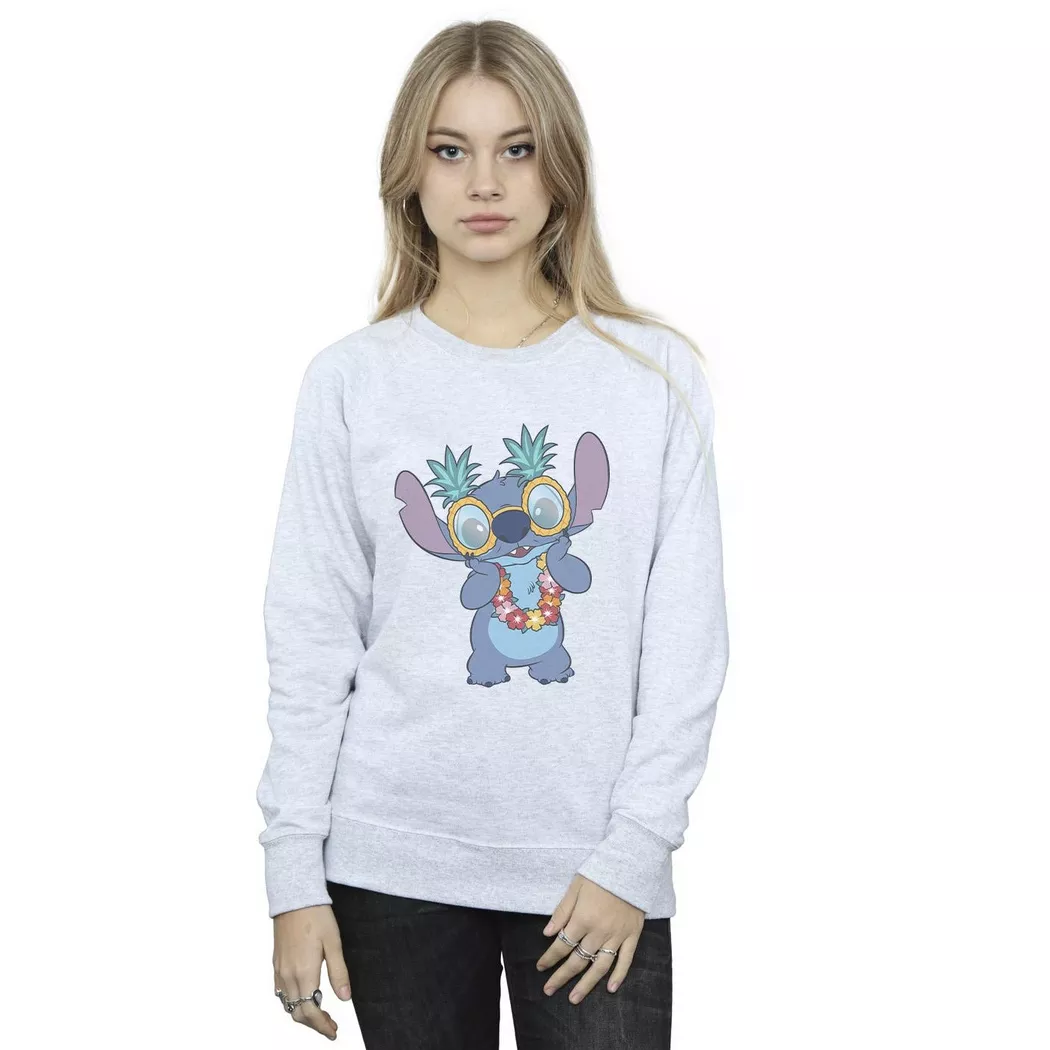 Disney - Tropical Fun Sweatshirt, für Damen, Grau, Größe S