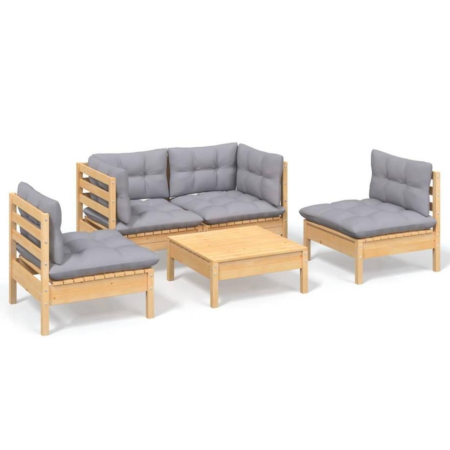 set salotto da giardino Legno di pino