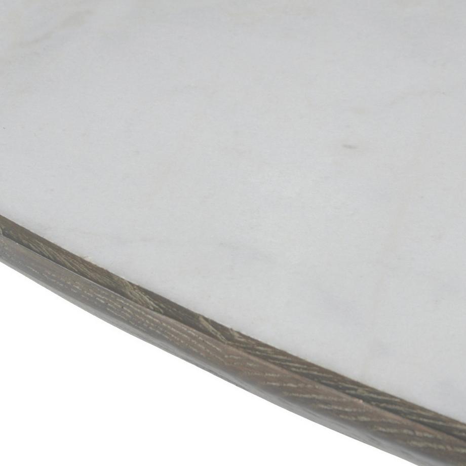 Calicosy Tavolino ovale in marmo bianco - TULIPE  