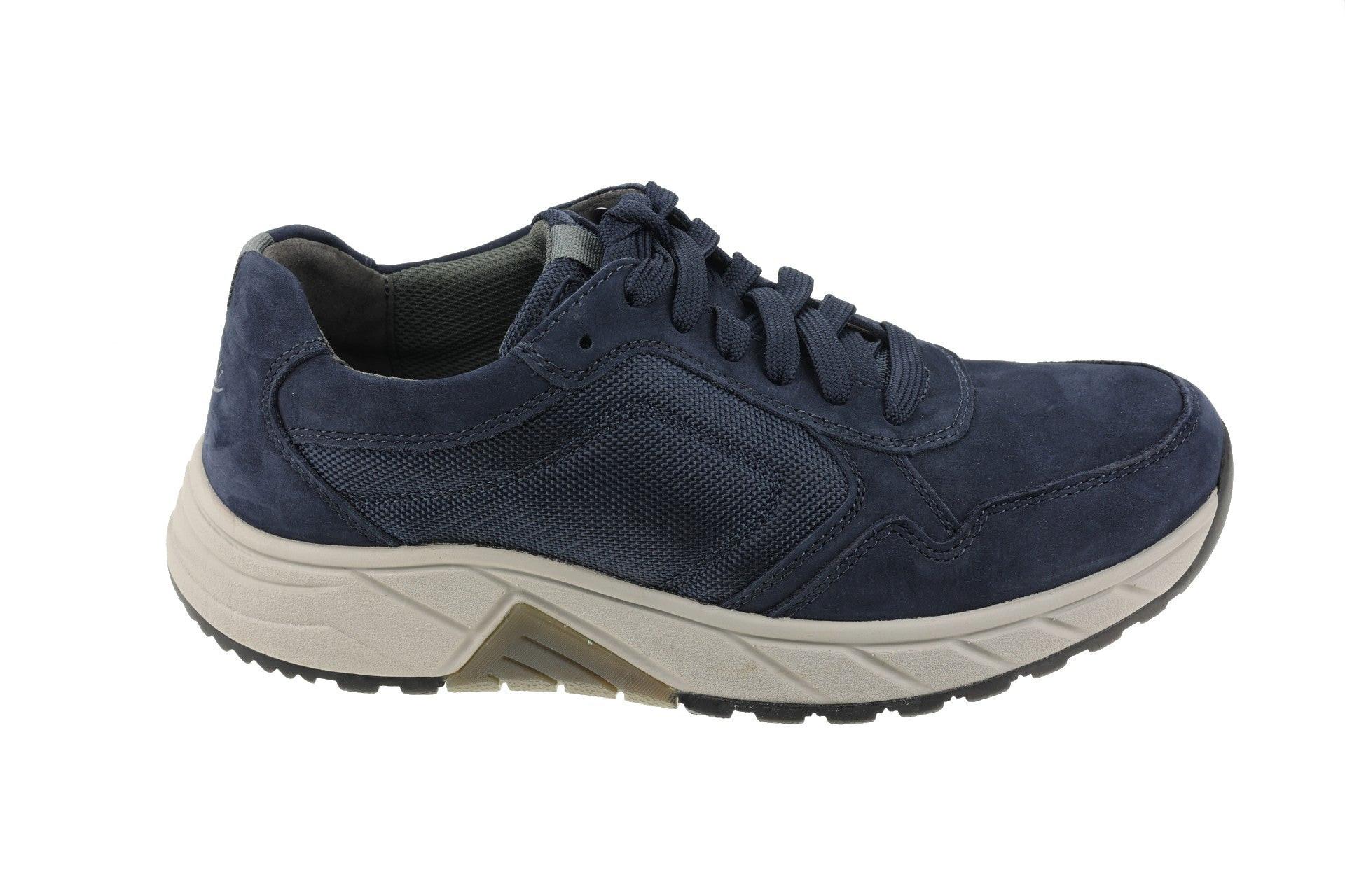 Image of Nubuk Wandersneaker Herren Blau 43