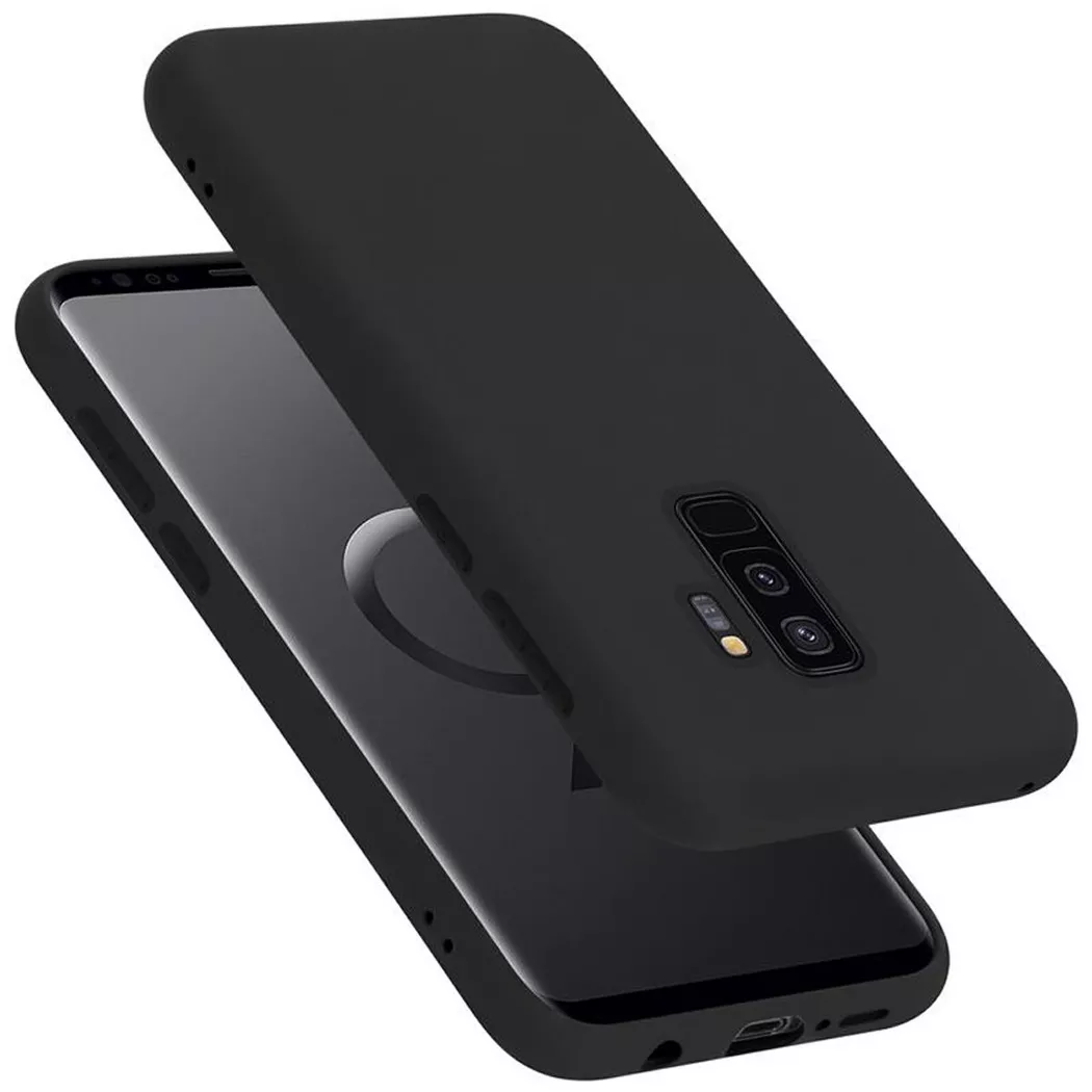 Cadorabo - Hülle für Samsung Galaxy S9 PLUS TPU Silikon Liquid, Schwarz