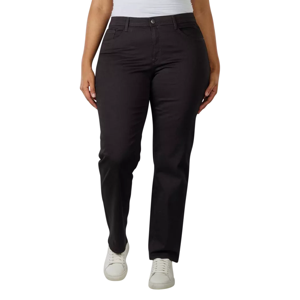 BRAX - Carola Plus Size Jeans Straight Fit, für Damen, Schwarz, Größe W38
