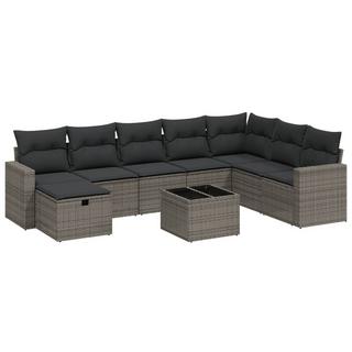 VidaXL set divano da giardino Polirattan  