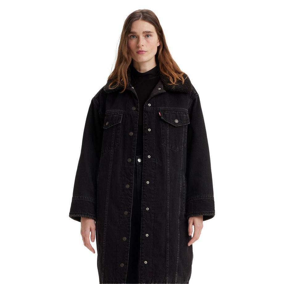 Levis Wattiert Denim Truckerjacke  