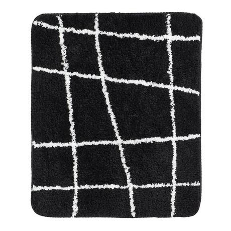 diaqua Tappeto da bagno Network nero  