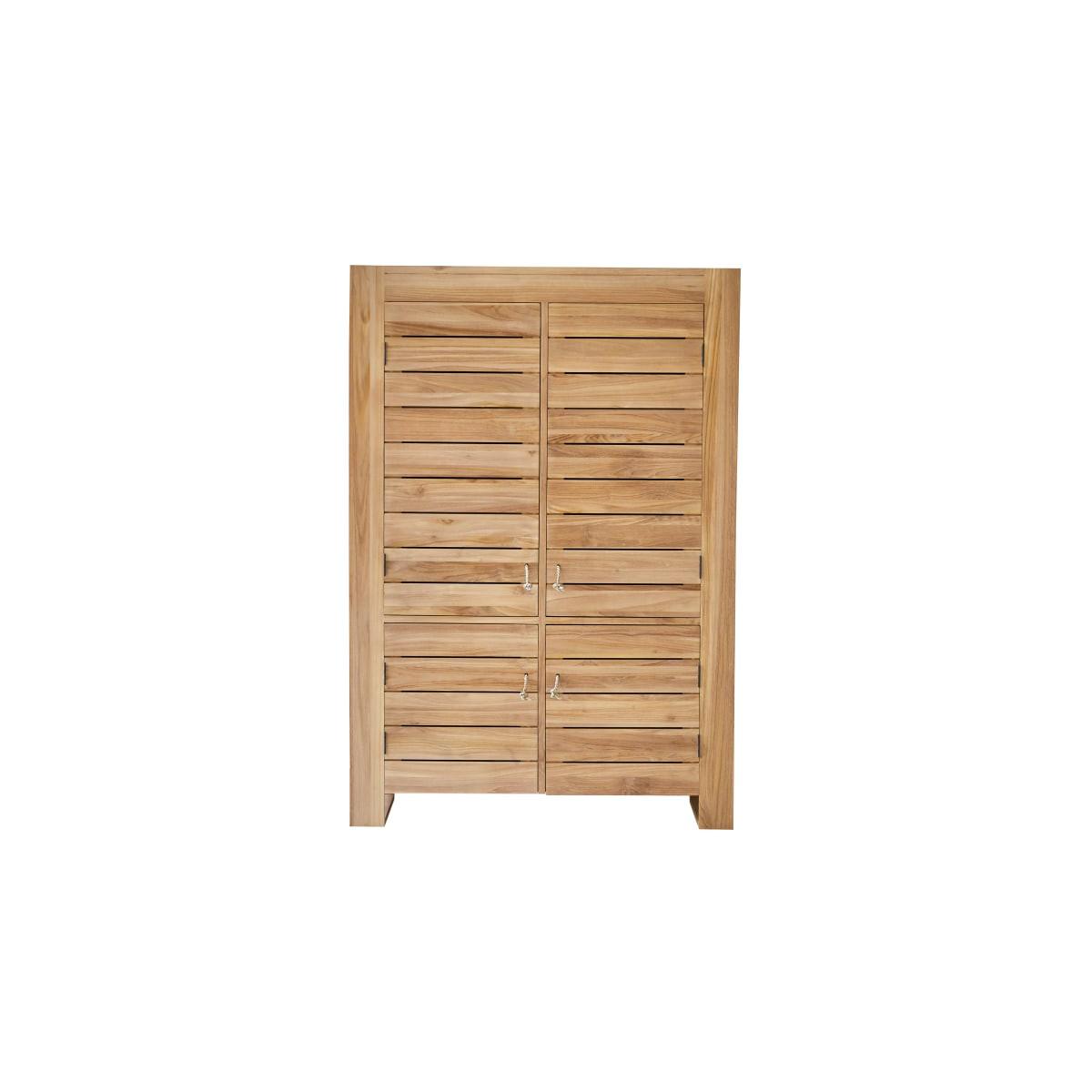 Tikamoon Schrank aus massivem Teak Minimalys  