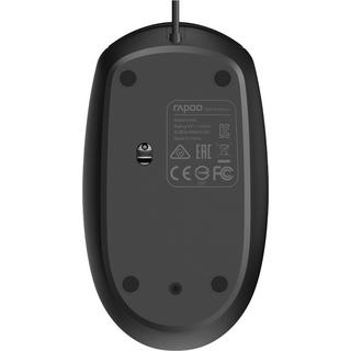 rapoo  RAPOO N100 wired Optical Mouse 18050 Black 