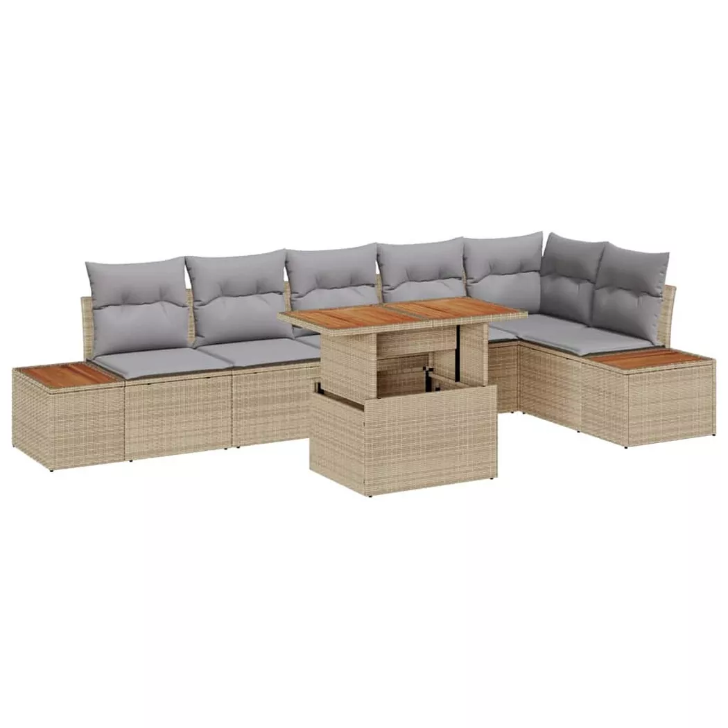 VidaXL - Gartenmöbel poly-rattan, One Size, Beige