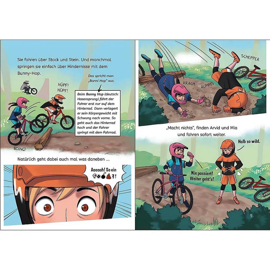 Leselöwen 3. Klasse - Aufregung im Bike-Park Tielmann, Christian; Loewe Erstlesebücher (Hrsg.); Hleb, Sarah-Lisa (Illustrationen) Couverture rigide 