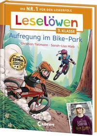 Leselöwen 3. Klasse - Aufregung im Bike-Park Tielmann, Christian; Loewe Erstlesebücher (Hrsg.); Hleb, Sarah-Lisa (Illustrationen) Gebundene Ausgabe 