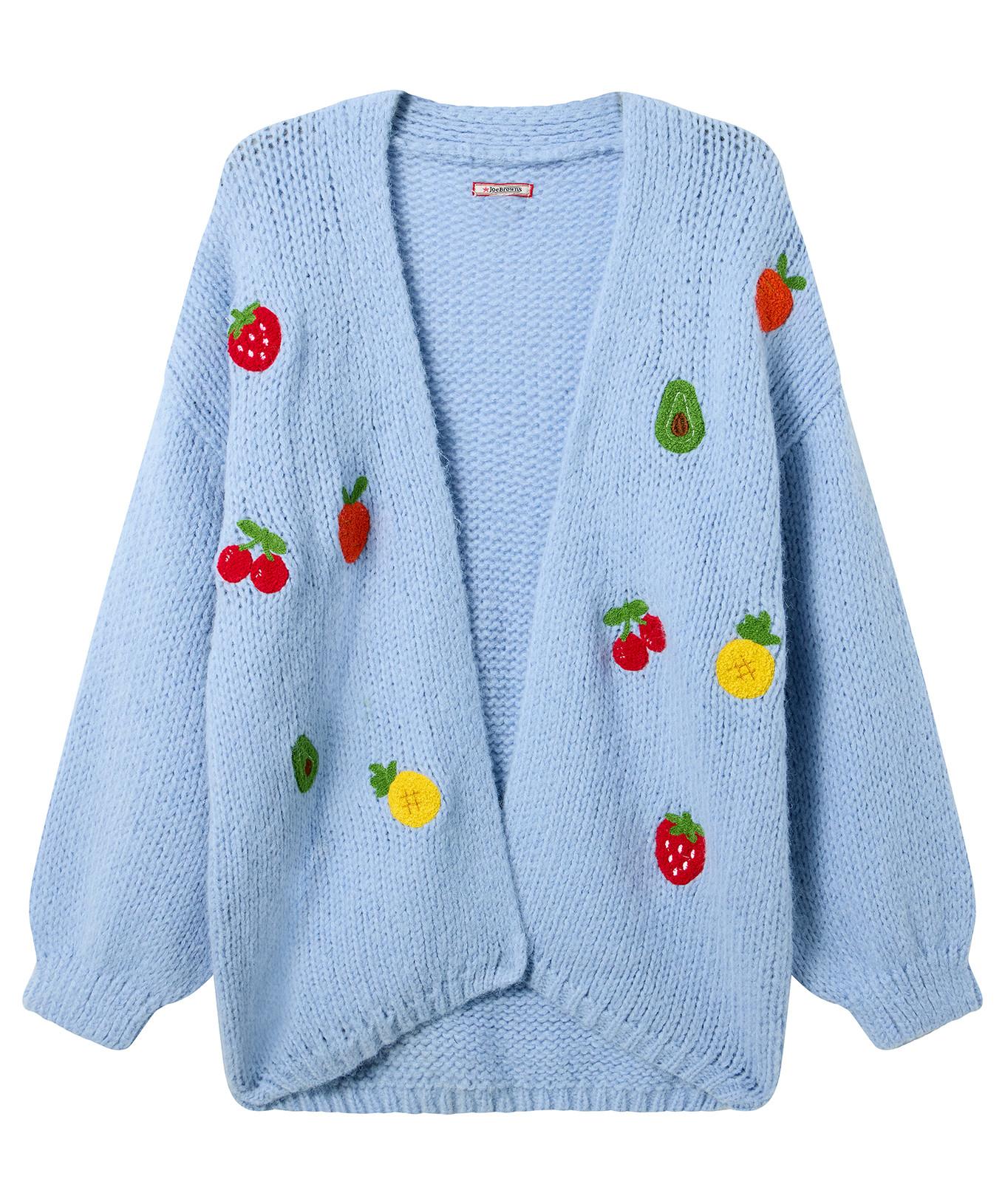 Joe Browns Cardigan oversize motivo frutta  