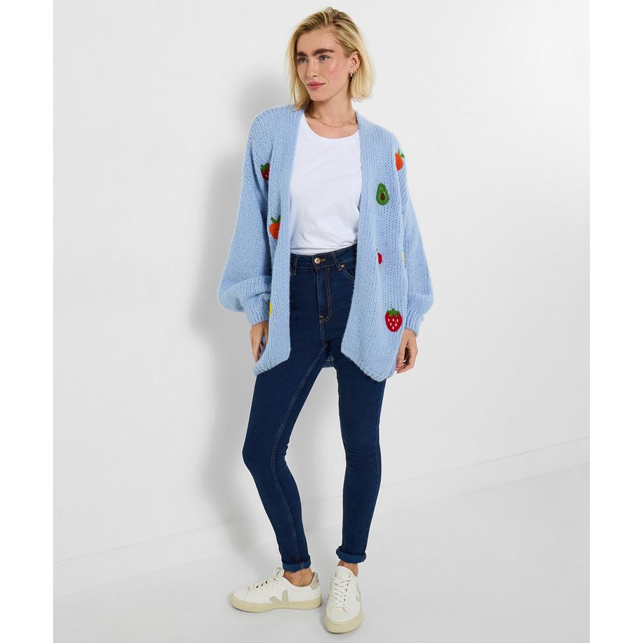 Joe Browns Cardigan oversize motif fruit  