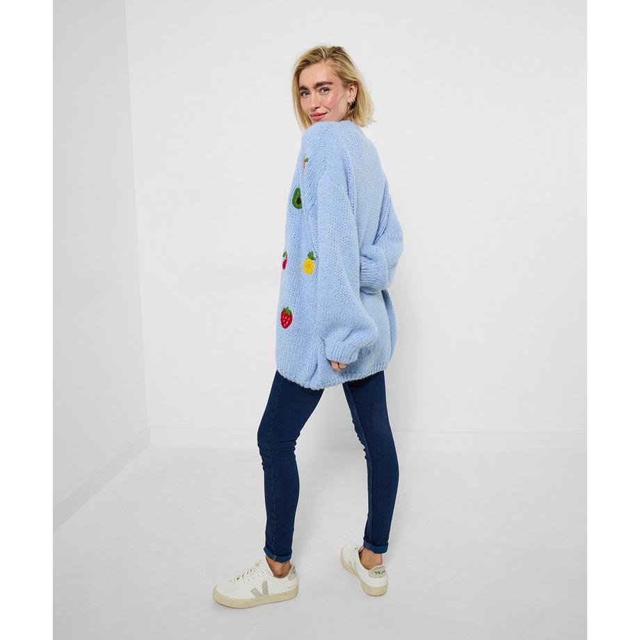 Joe Browns Cardigan oversize motif fruit  