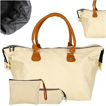 Borsa da passeggino da viaggio multifunzionale per mamma set da donna beige