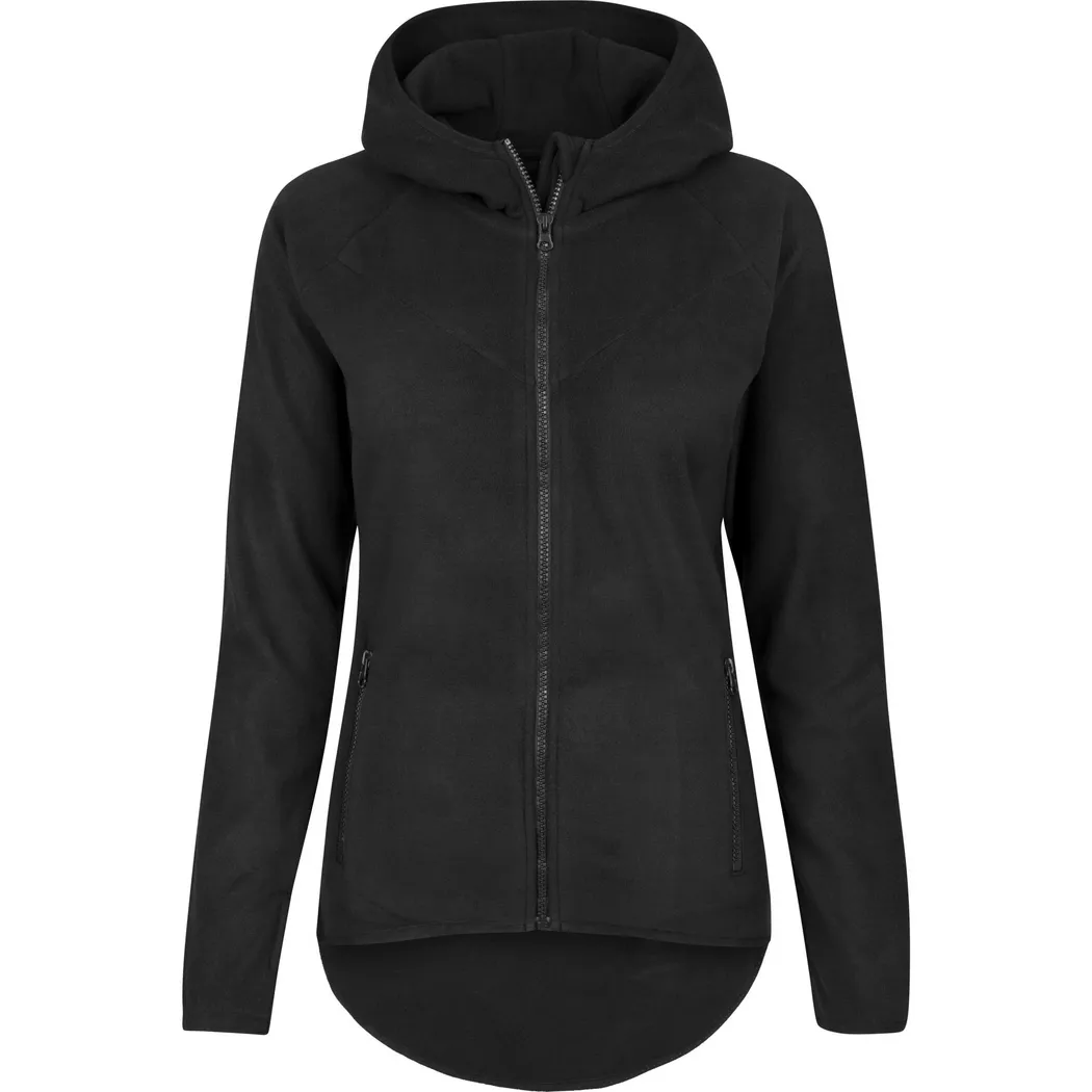 URBAN CLASSICS - hoodie daen urban classic polar fleece zip, für Damen, Schwarz, Größe M